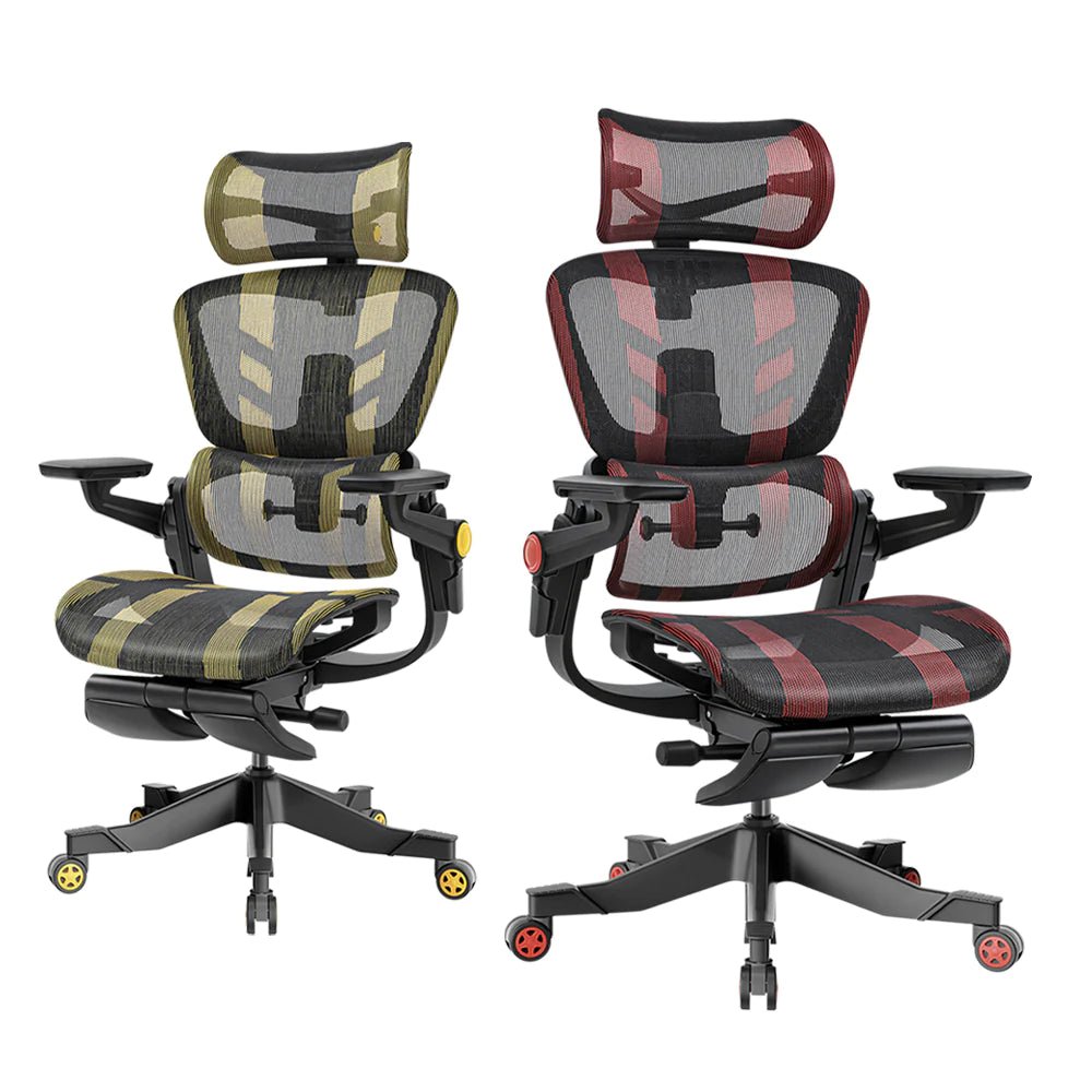  HINOMI H1 Pro Ergonomic Gaming Chair 3D Lumbar Support  Office/Gaming-5D Armrests-Leg Rest Included-Hybrid Mesh-Relieve Back Pain,  Foldable, Must-Have for Gamers : Home & Kitchen