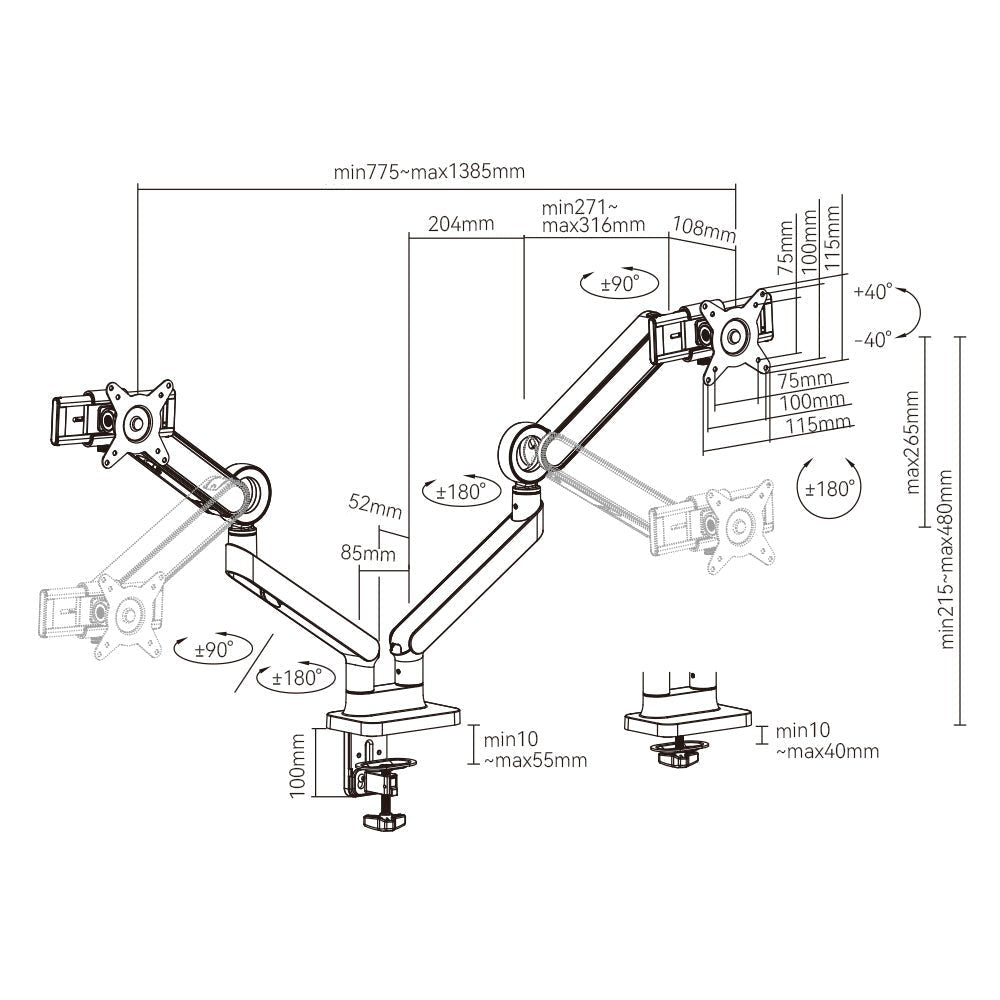 LuxMotion Designer-Monitorarm