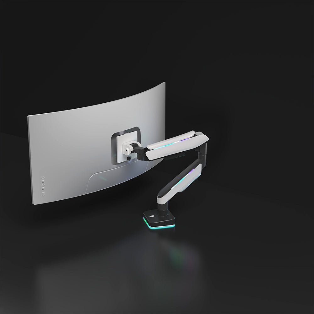 HINOMI pre-order cyber flex gaming monitor arm with rgb lighting