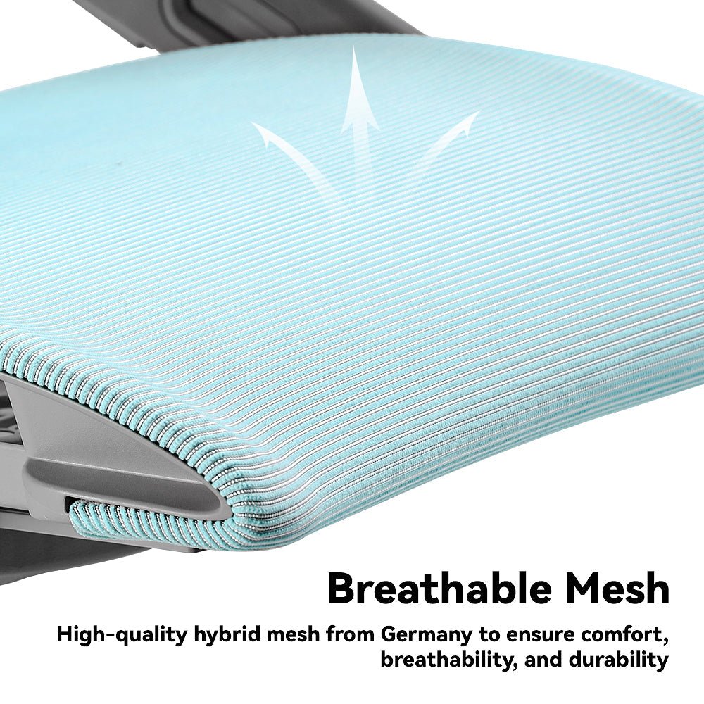 Zee ergonomic kids study desk chair is with breathable mesh high-quality hybrid mesh from Germany to ensure comfort, breathability, and durability