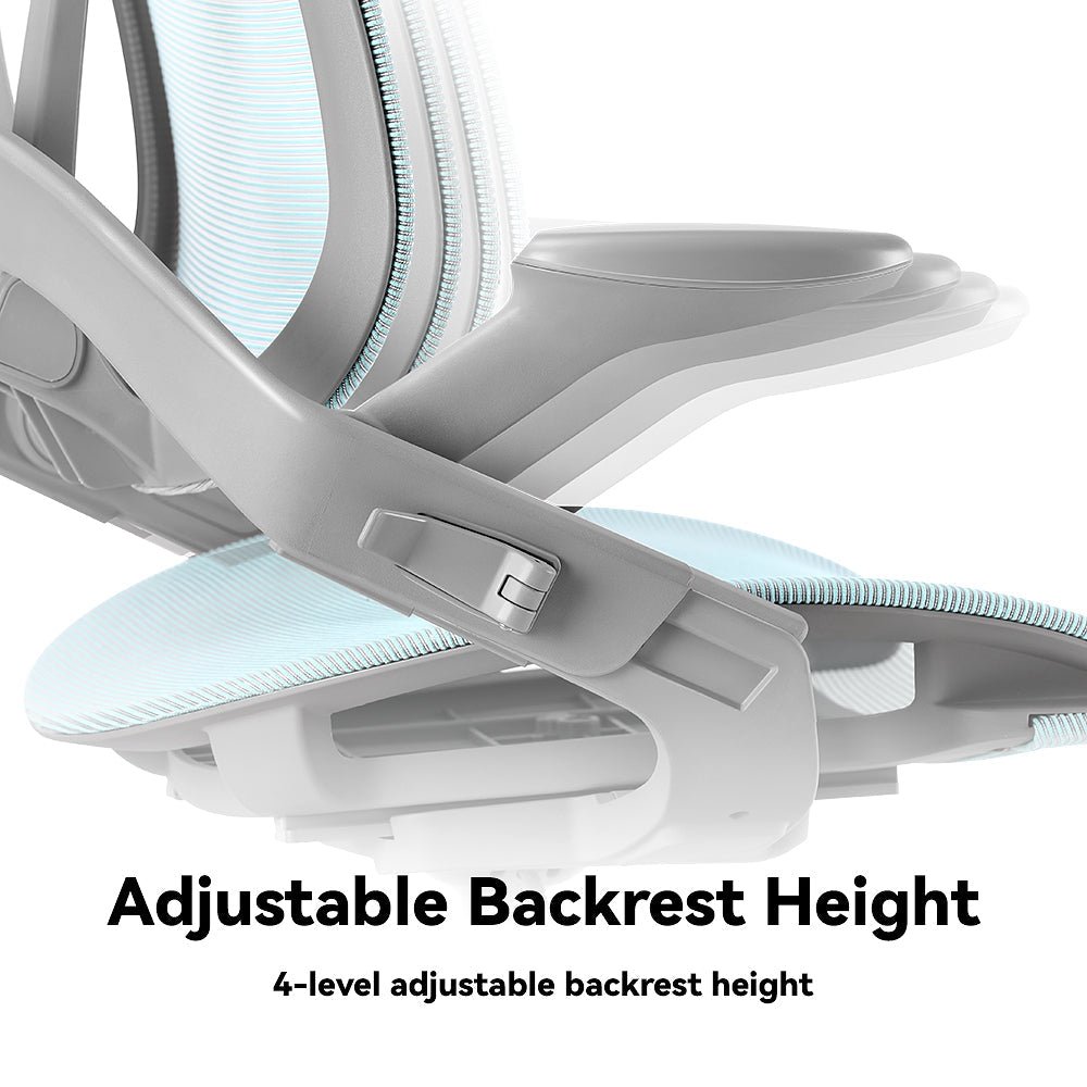 Zee ergonomic kids study desk chair adjustable backrest height 4-level adjustable backrest height 