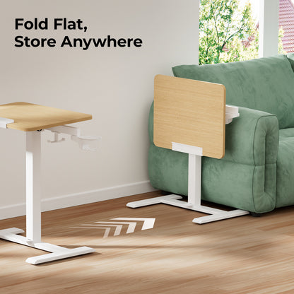 Bureau Hinomi Air réglable en hauteur, inclinable, pliable avec roues | Table pour ordinateur portable