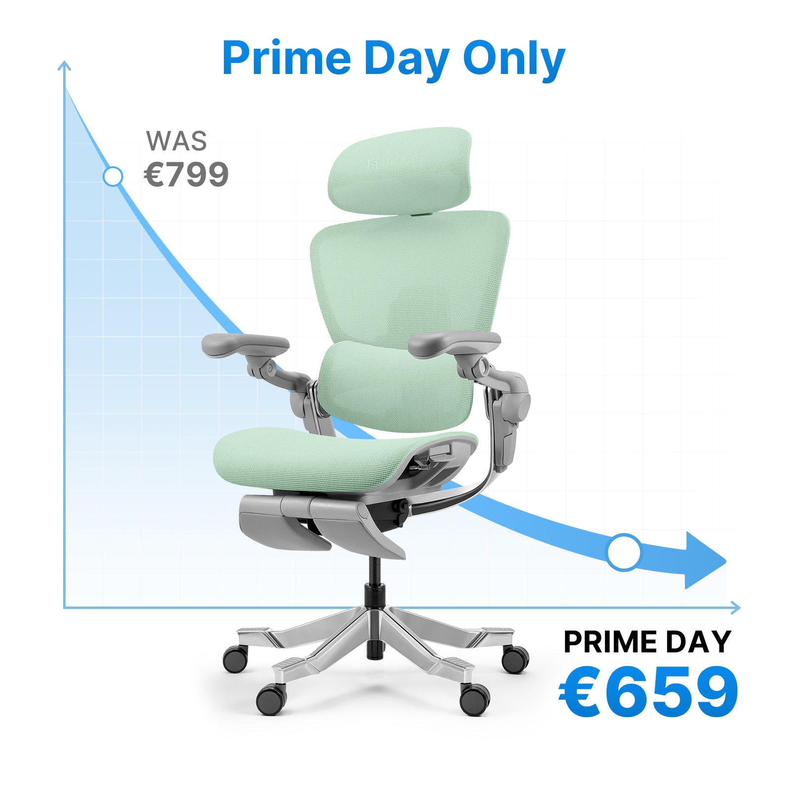 Hinomi H2 Pro Ergonomic Office Chair with Selectable Footrest