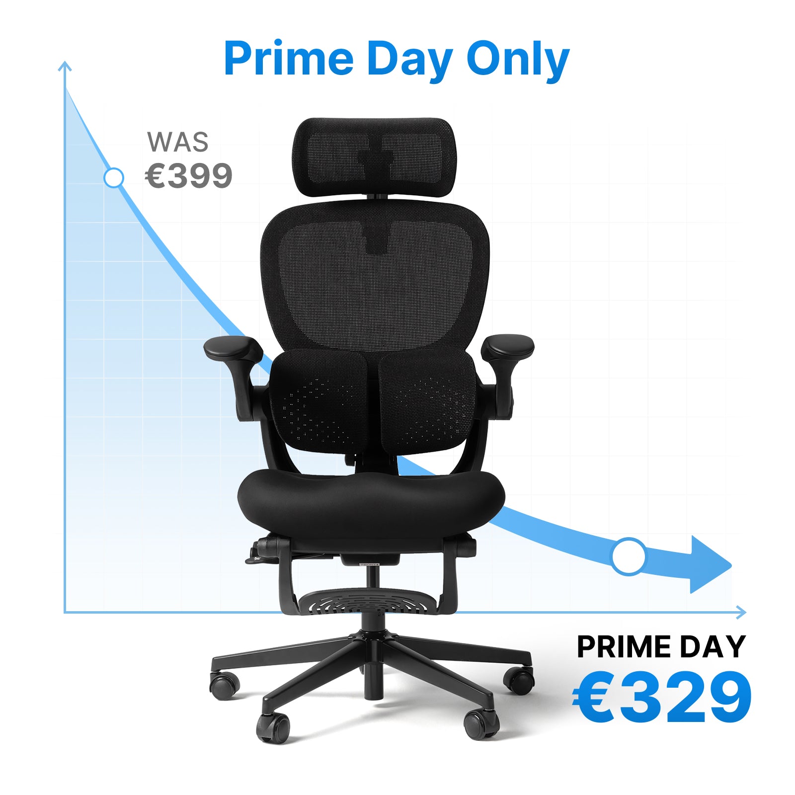 Hinomi Q2 Ergonomic Office Chair with Free Footrest