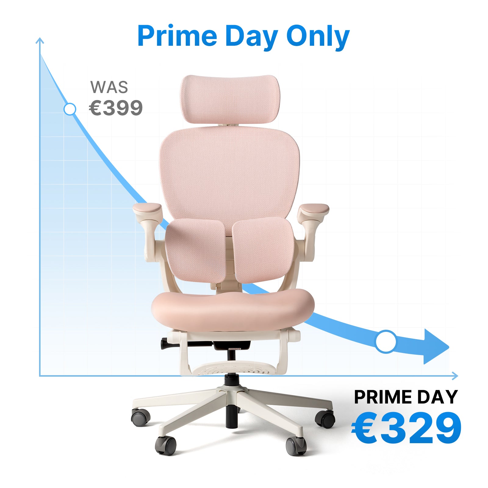 Hinomi Q2 Ergonomic Office Chair with Free Footrest