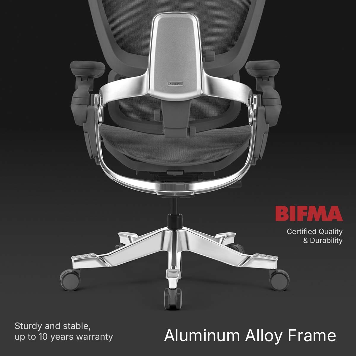 Chaise de bureau ergonomique Hinomi H2 Pro pour le télétravail – Support Lombaire Réglable, Repose-pieds Optionnel