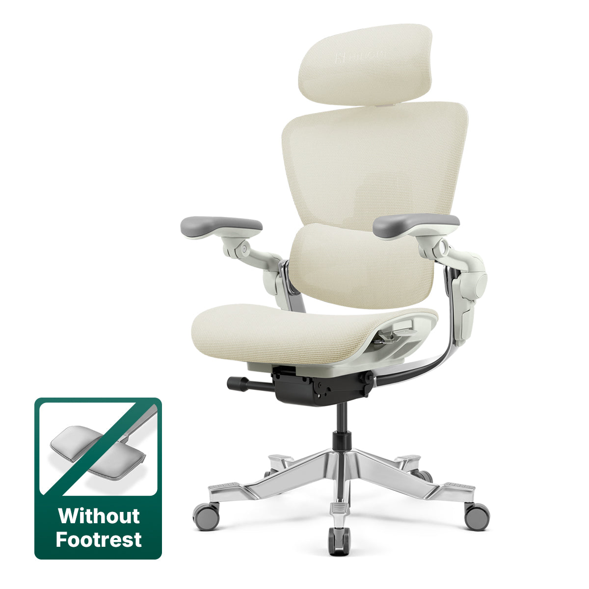 Sedia da ufficio ergonomica Hinomi H2 Pro con poggiapiedi selezionabile