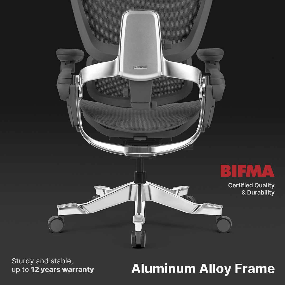 Ergonomiczne krzesło biurowe Hinomi H2 Pro z opcjonalnym podnóżkiem