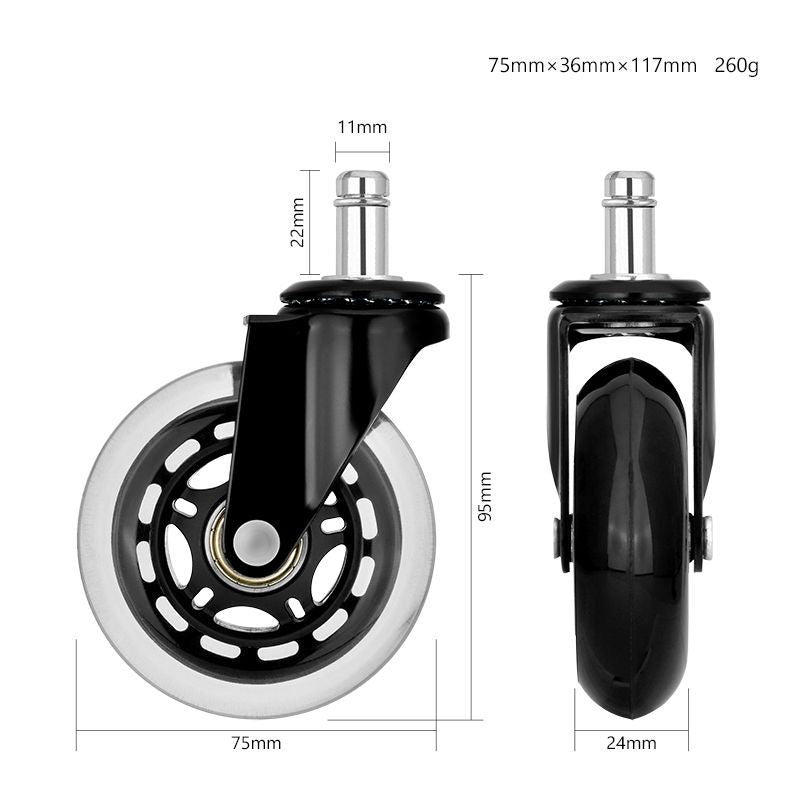 Silent Chair Casters | Replacement Wheels