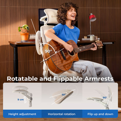 Hinomi Q2 Pro Ergonomic Office Chair with Free Footrest
