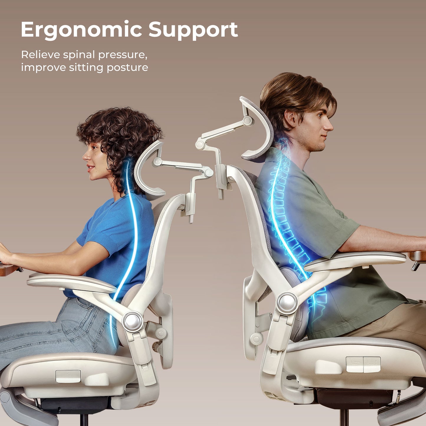 Hinomi Q2 Pro Ergonomic Office Chair with Free Footrest