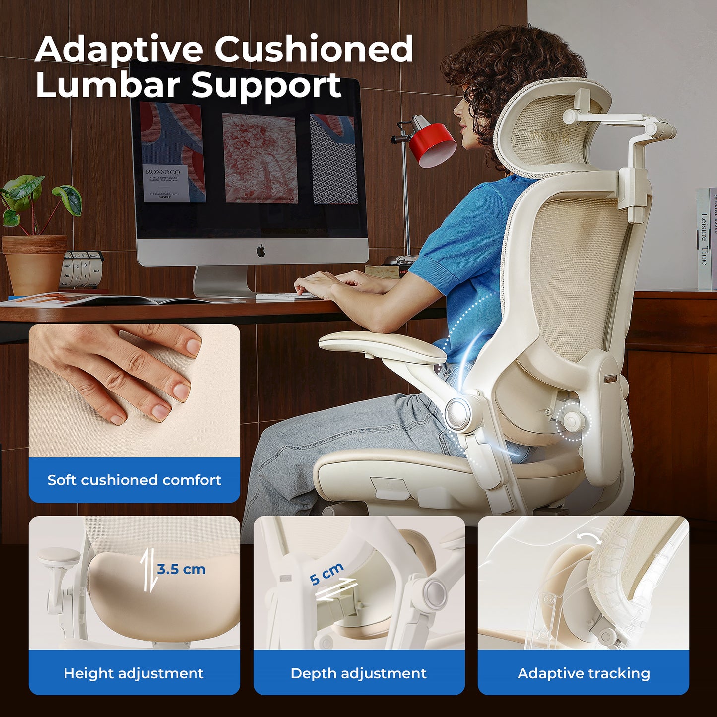 Hinomi Q2 Pro Ergonomic Office Chair with Free Footrest