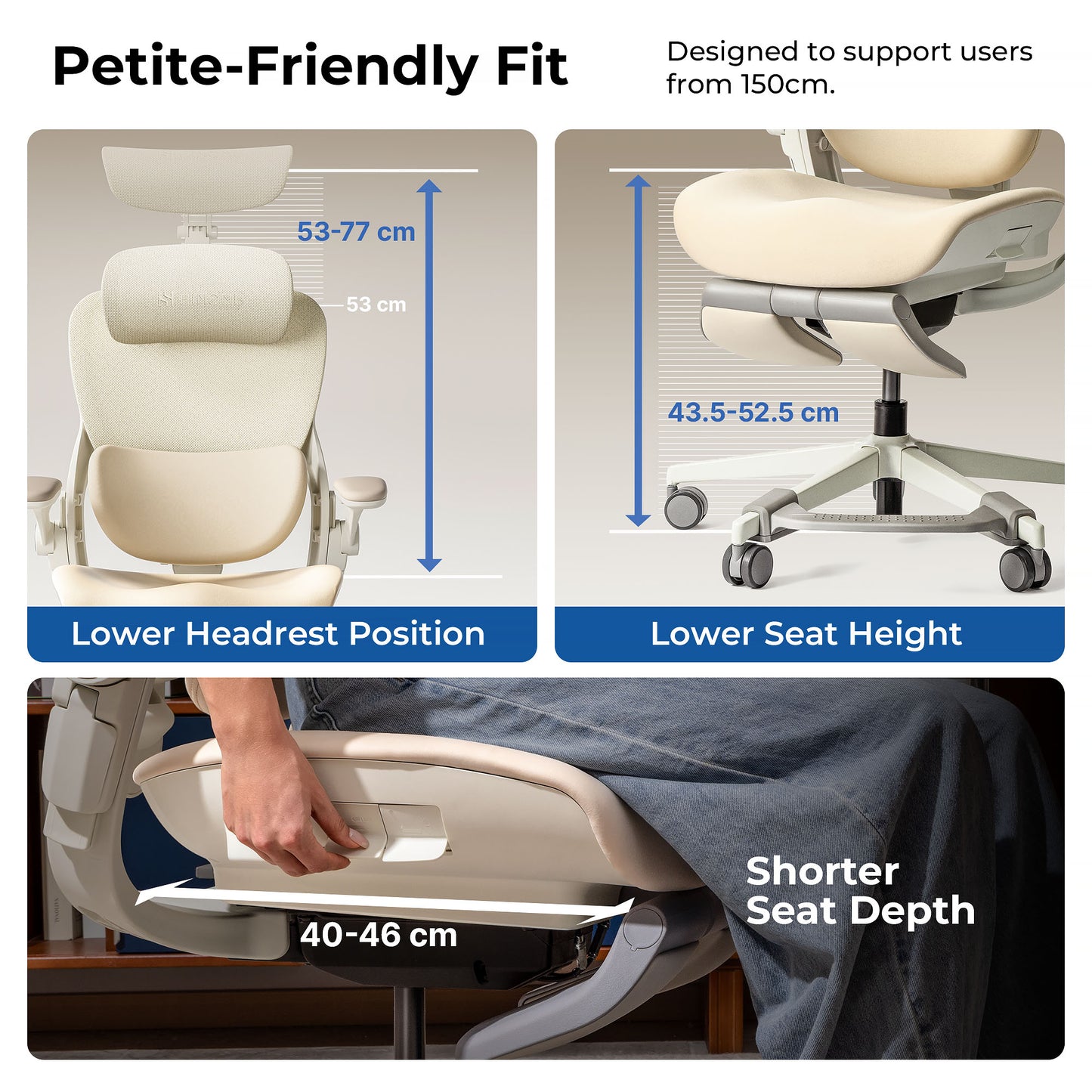 Hinomi Q2 Pro Ergonomic Office Chair with Free Footrest