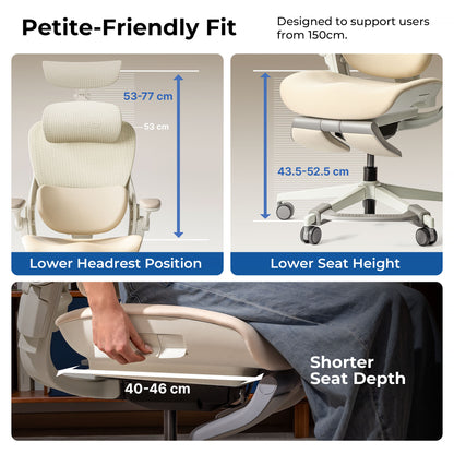 Hinomi Q2 Pro Ergonomic Office Chair with Free Footrest