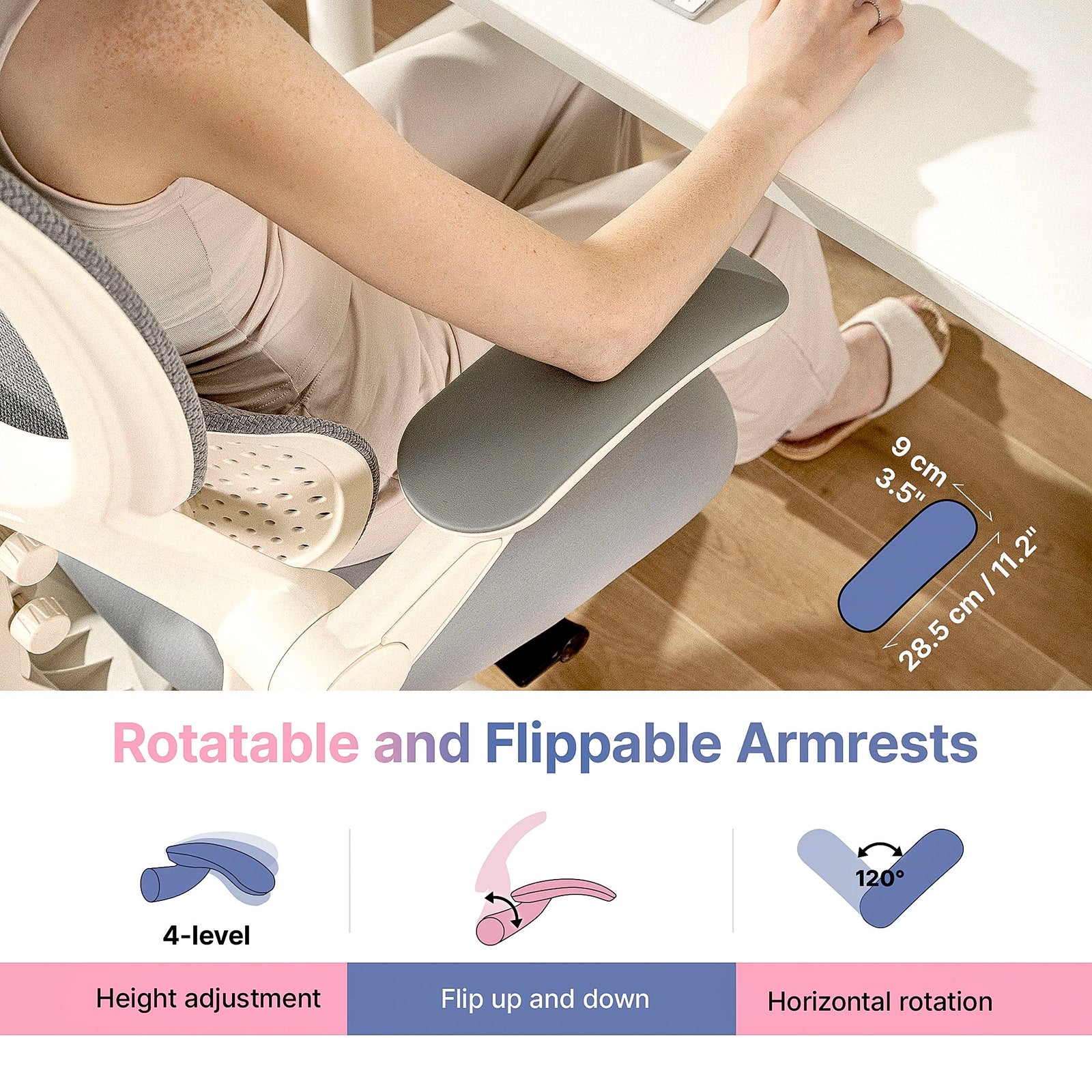 Hinomi Q2 Ergonomic Office Chair with Free Footrest