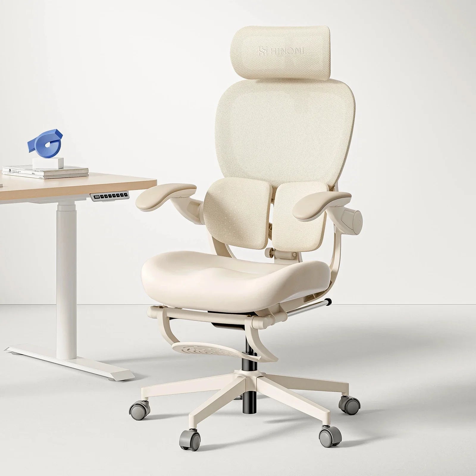 (Pré-encomenda) Cadeira de Escritório Ergonómica Hinomi Q2 com Apoio para Pés Grátis
