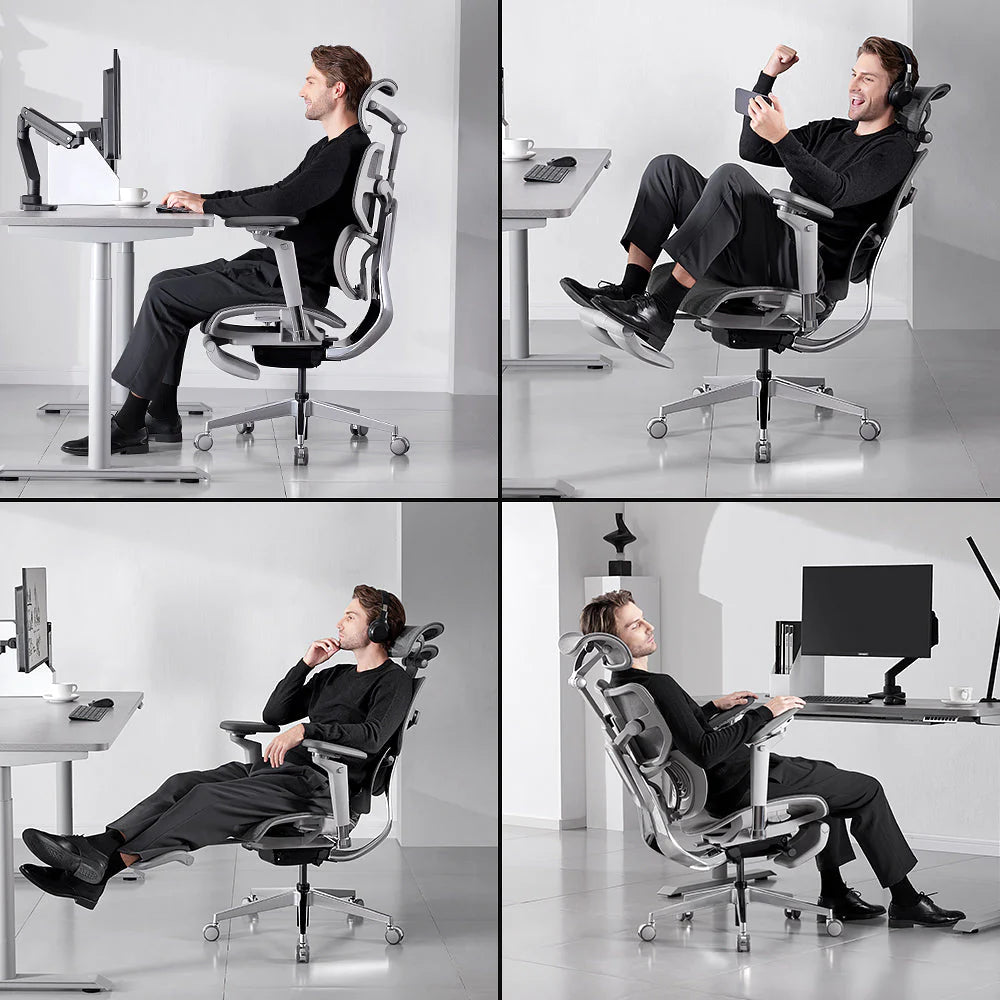 Sedia ergonomica HINOMI X1: design robusto, comfort supremo