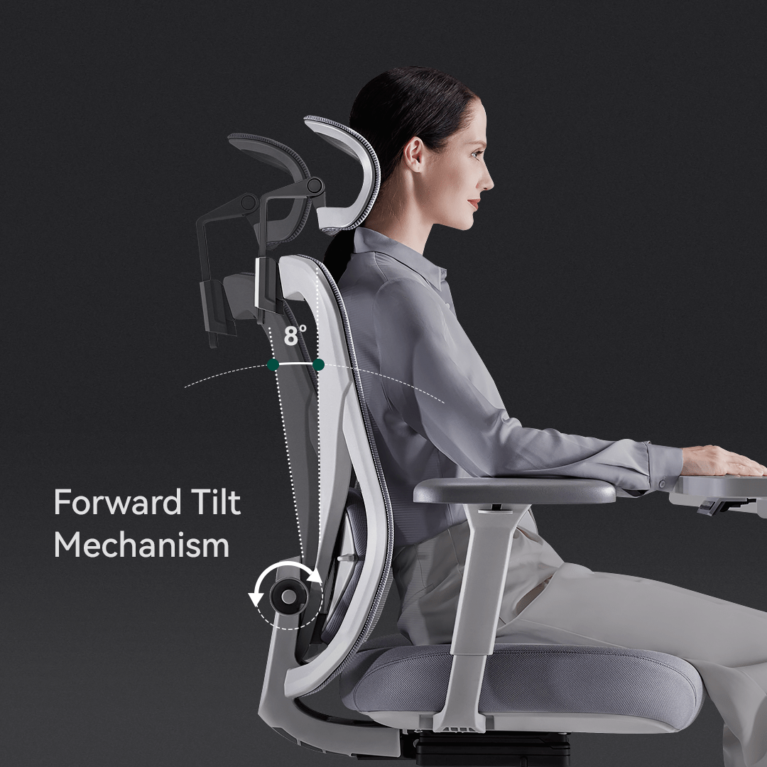 Q1 ergonomic office chair with forward tilt mechanism 