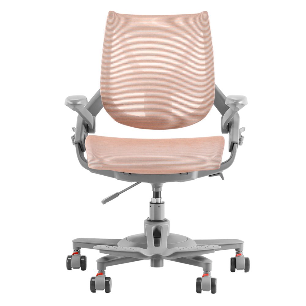 Zee ergonomic kids study desk chair pink